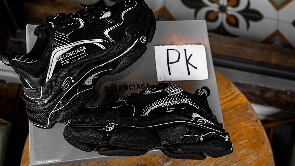 PK GOD Triple S Sketch sneakers RETAIL MATERIALS READY TO SHIP