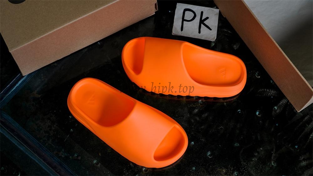 pk god Ad*s yeezy slide enflame orange retail materials ready to ship