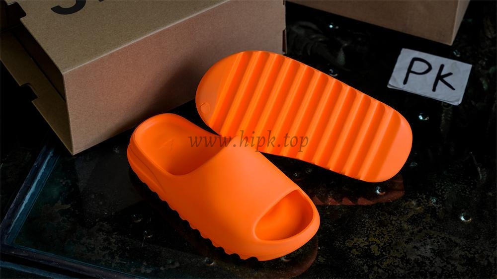 pk god Ad*s yeezy slide enflame orange retail materials ready to ship