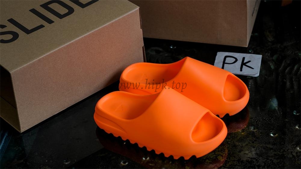 pk god Ad*s yeezy slide enflame orange retail materials ready to ship