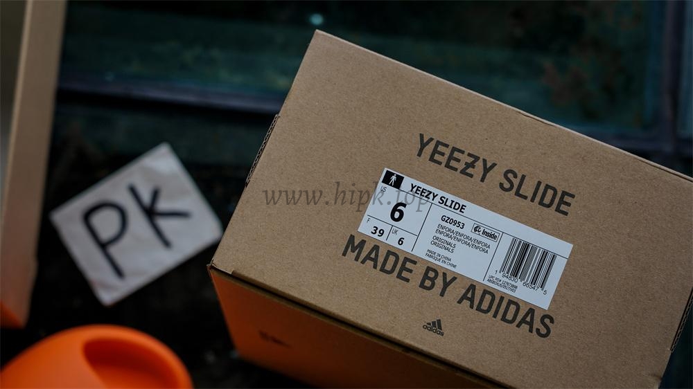 pk god Ad*s yeezy slide enflame orange retail materials ready to ship