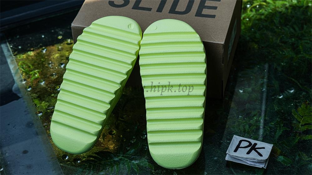 pk god Ad*s yeezy slide glow green glossy retail materials ready to ship