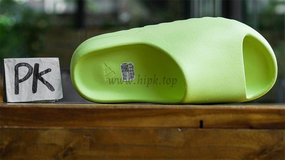 pk god Ad*s yeezy slide glow green glossy retail materials ready to ship