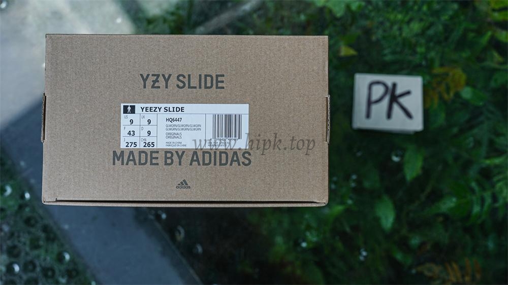 pk god Ad*s yeezy slide glow green glossy retail materials ready to ship