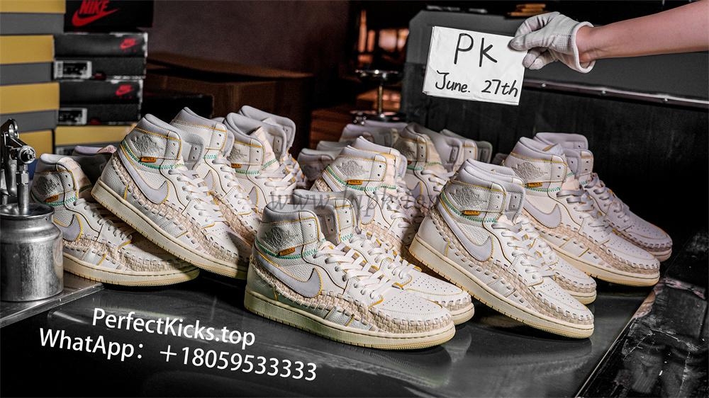 PK GOD Jordan 1 Retro High OG SPUnion Woven Sail RETAIL MATERIALS READY TO SHIP