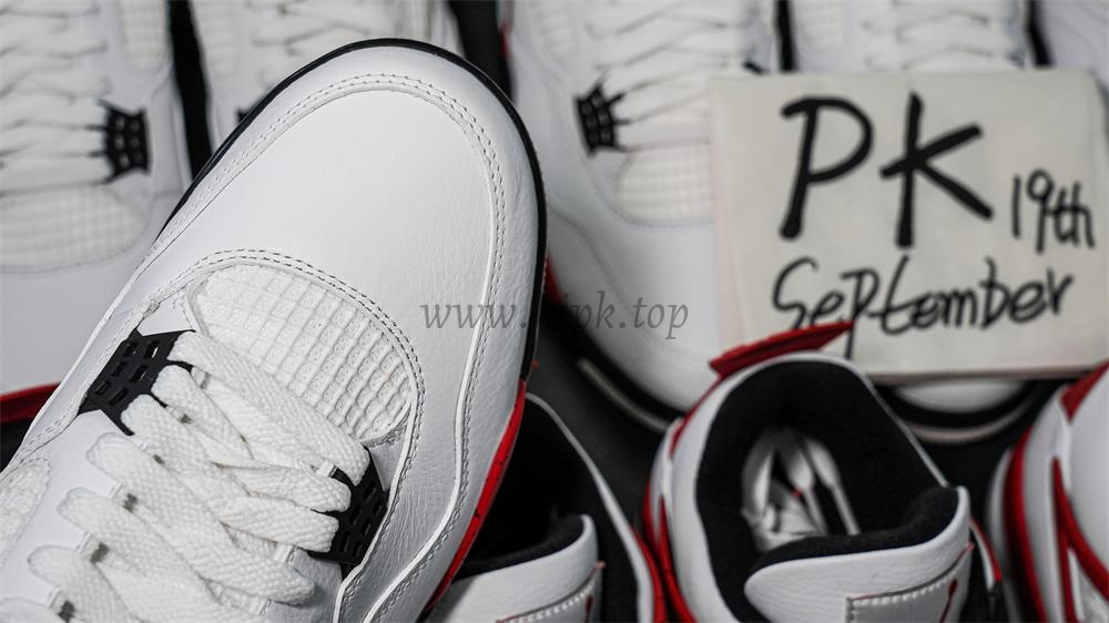 PK GOD Jordan 4 Retro Red Cement RETAIL MATERIALS READY TO SHIP