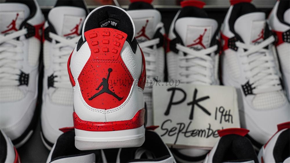 PK GOD Jordan 4 Retro Red Cement RETAIL MATERIALS READY TO SHIP