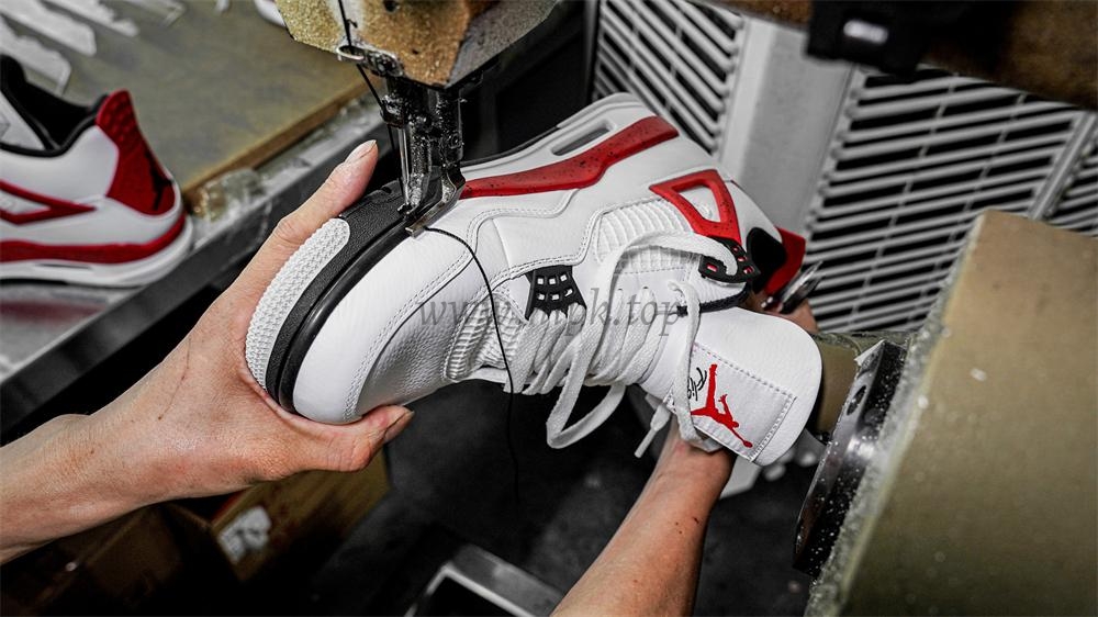 PK GOD Jordan 4 Retro Red Cement RETAIL MATERIALS READY TO SHIP