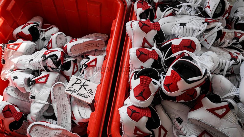 PK GOD Jordan 4 Retro Red Cement RETAIL MATERIALS READY TO SHIP