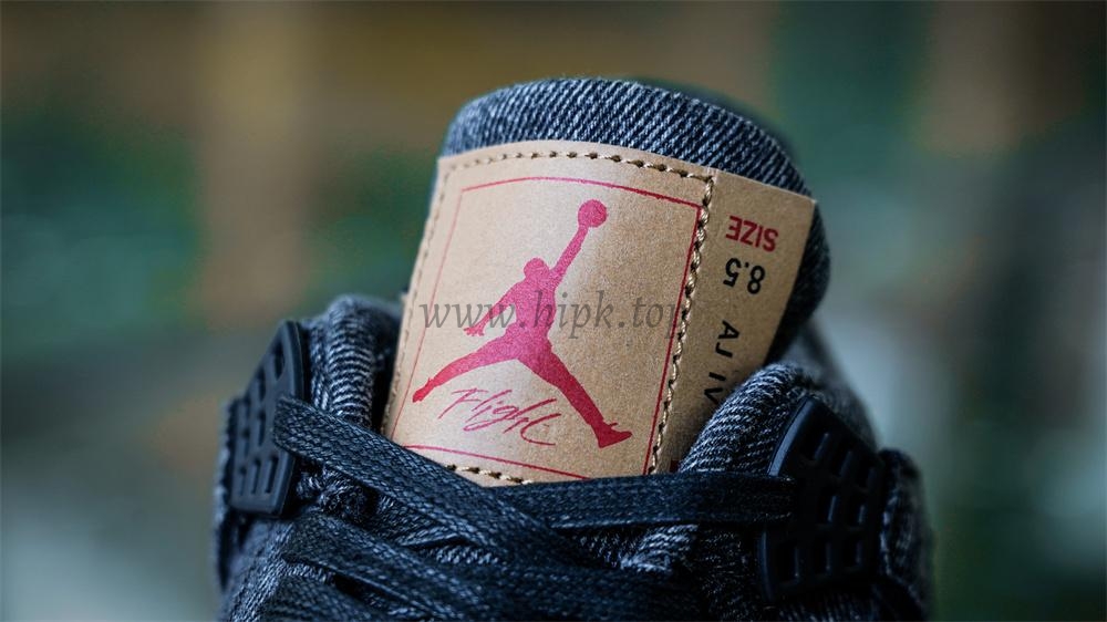 PK GOD Jordan 4 RetroLevi’s Black RETAIL MATERIALS READY TO SHIP