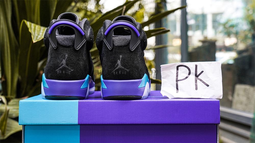 PK GOD Jordan Air Jordan 6 Aqua Black Purple RETAIL MATERIALS READY TO SHIP