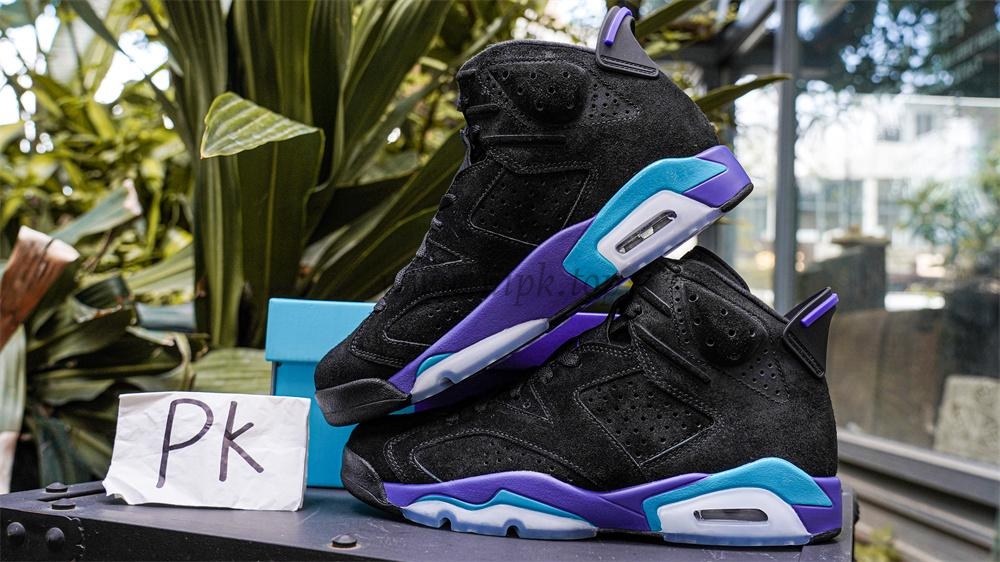 PK GOD Jordan Air Jordan 6 Aqua Black Purple RETAIL MATERIALS READY TO SHIP