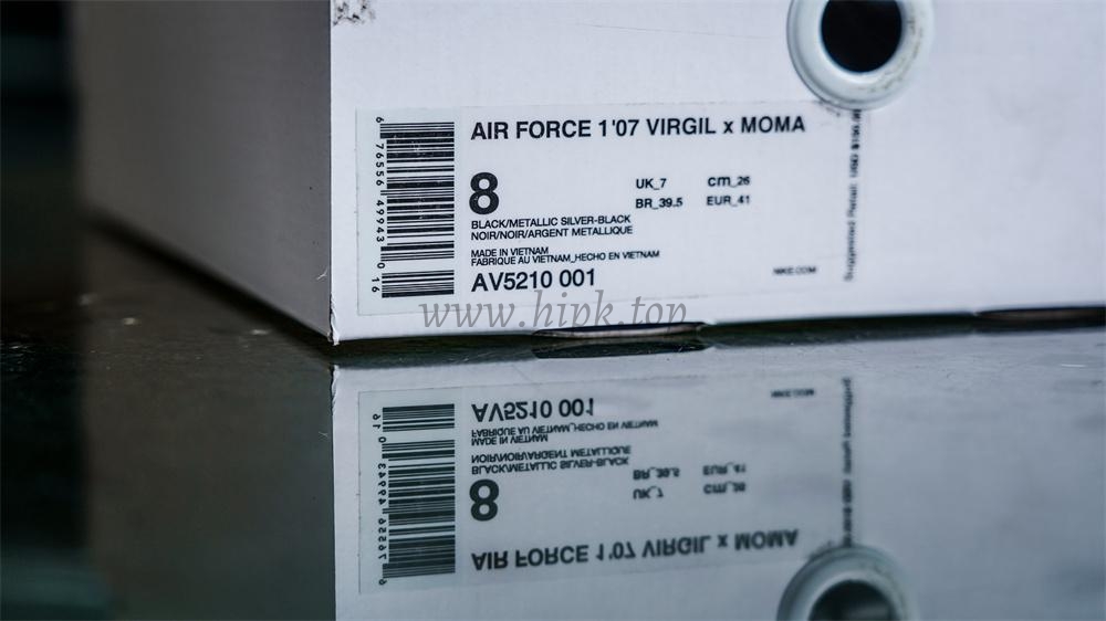 PK GOD Nike Air Force 1 Low ’07 Off-White MoMA RETAIL MATERIALS READY TO SHIP