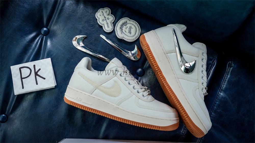 PK GOD Nike Air Force 1 Low Travis Scott Sail RETAIL MATERIALS READY TO SHIP