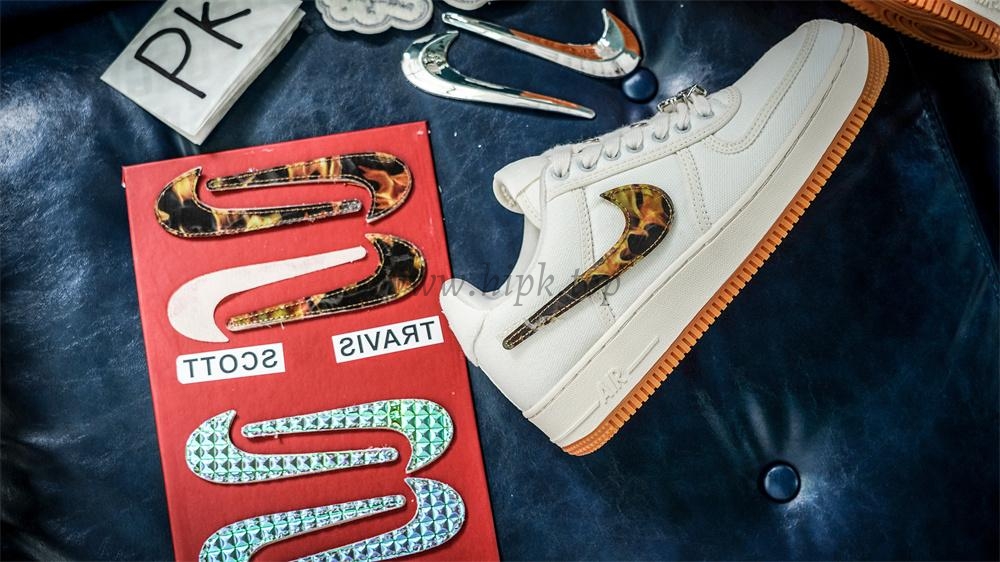 PK GOD Nike Air Force 1 Low Travis Scott Sail RETAIL MATERIALS READY TO SHIP