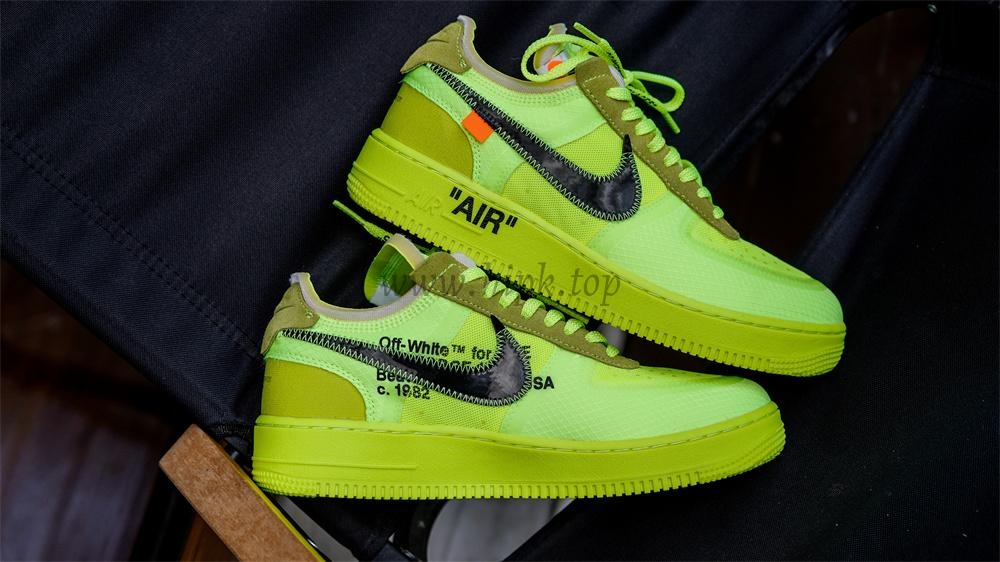 PK God OFF-WHITE x Nike Air Force 1 Volt OW AF1 Lemon Yellow AO4606-700 Ready to ship