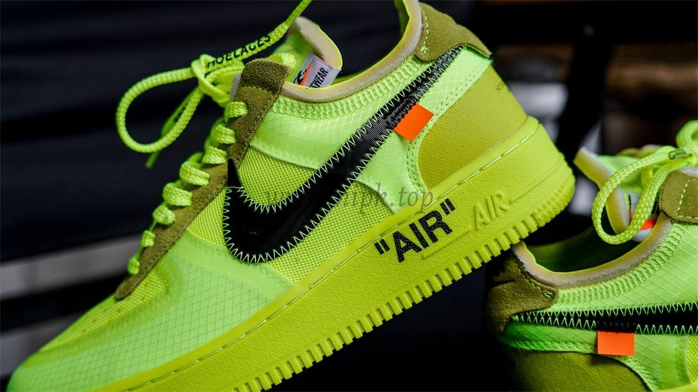 PK God OFF-WHITE x Nike Air Force 1 Volt OW AF1 Lemon Yellow AO4606-700 Ready to ship