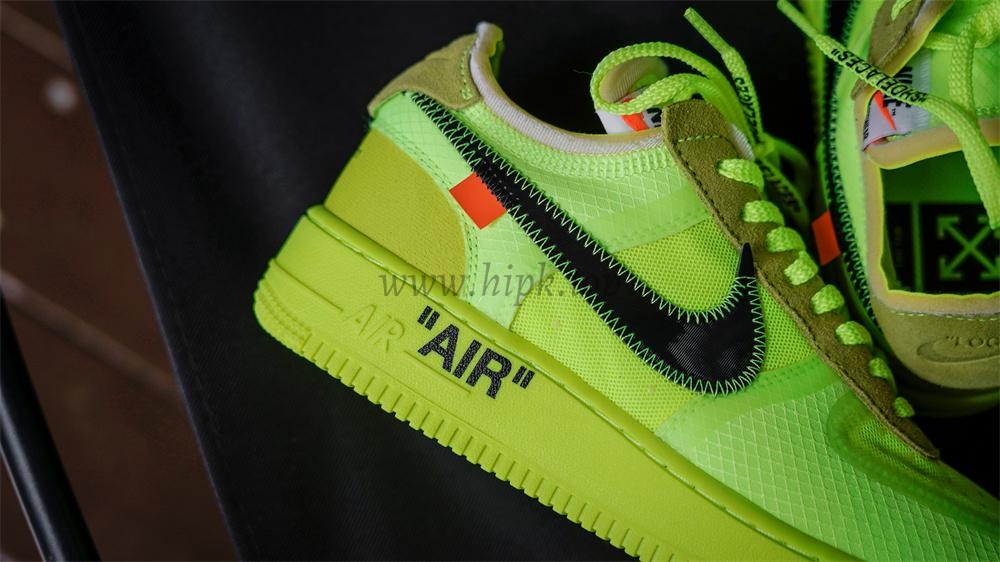 PK God OFF-WHITE x Nike Air Force 1 Volt OW AF1 Lemon Yellow AO4606-700 Ready to ship