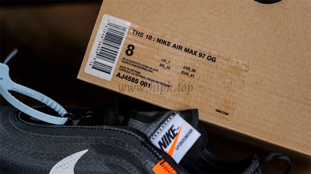 PK GOD Nike Air Max 97 Off-White Black RETAIL MATERIALS READY TO SHIP