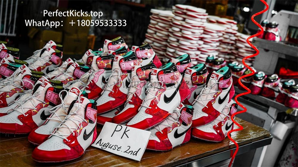 PK 4.0 Jordan 1 Retro High OGSpider-Man Across the Spider-Verse RETAIL MATERIALS READY TO SHIP