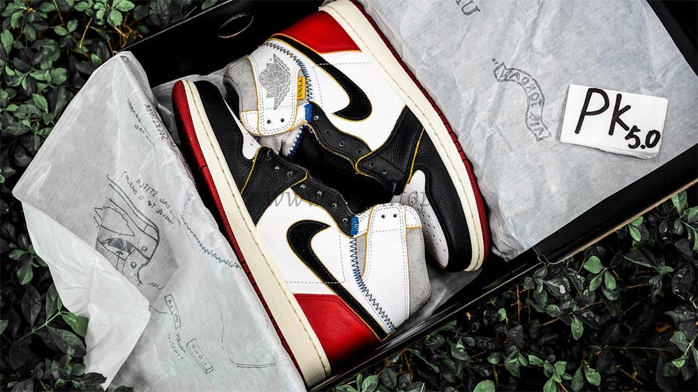 PK 5.0 Jordan 1 Retro High Union Los Angeles Black Toe RETAIL MATERIALS READY TO SHIP