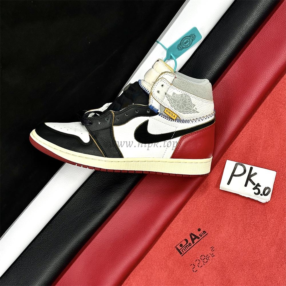 PK 5.0 Jordan 1 Retro High Union Los Angeles Black Toe RETAIL MATERIALS READY TO SHIP