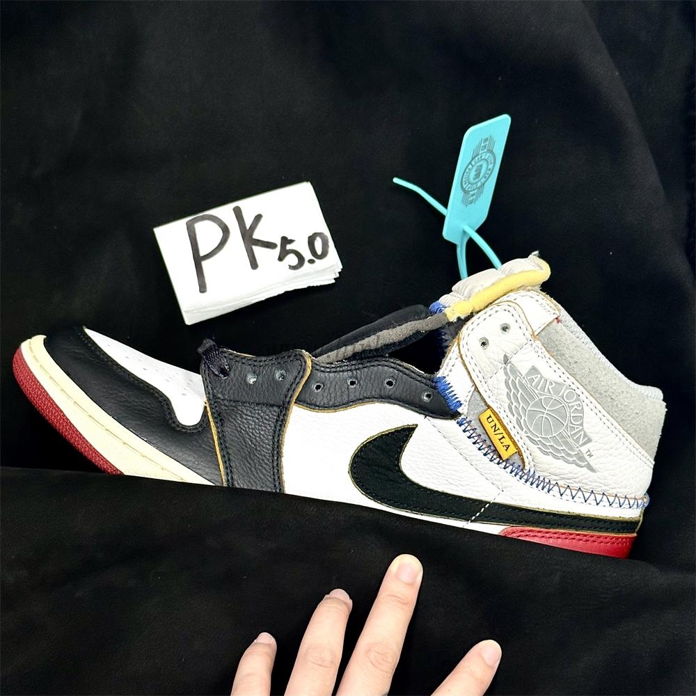 PK 5.0 Jordan 1 Retro High Union Los Angeles Black Toe RETAIL MATERIALS READY TO SHIP