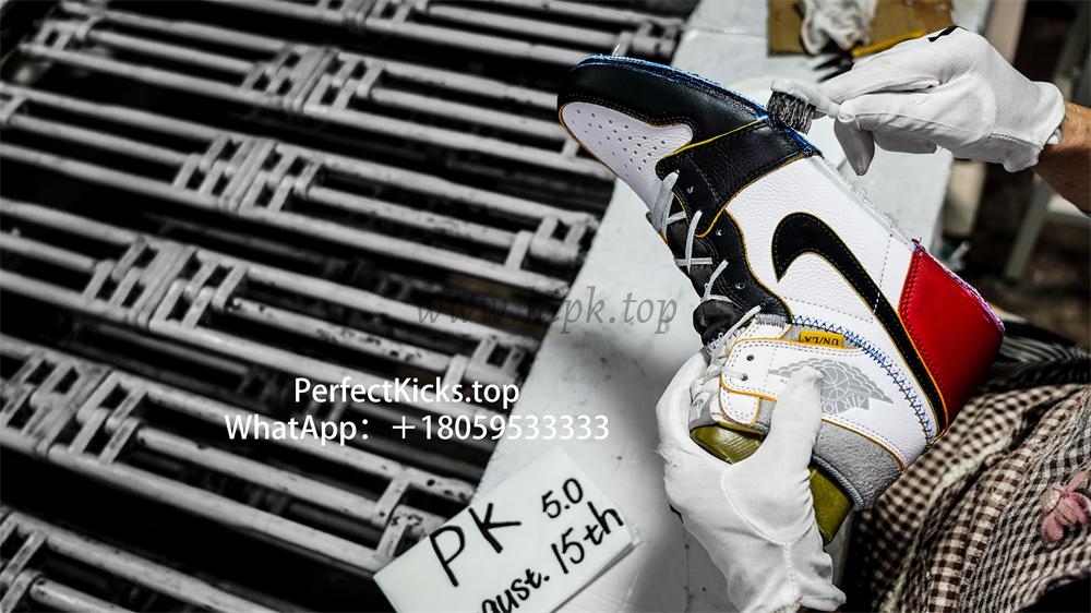 PK 5.0 Jordan 1 Retro High Union Los Angeles Black Toe RETAIL MATERIALS READY TO SHIP