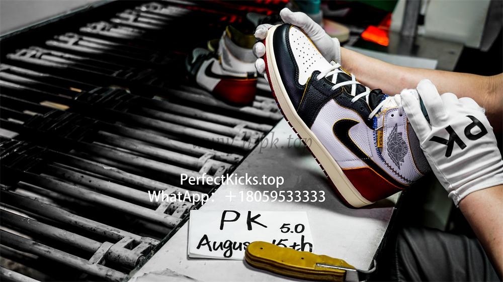 PK 5.0 Jordan 1 Retro High Union Los Angeles Black Toe RETAIL MATERIALS READY TO SHIP