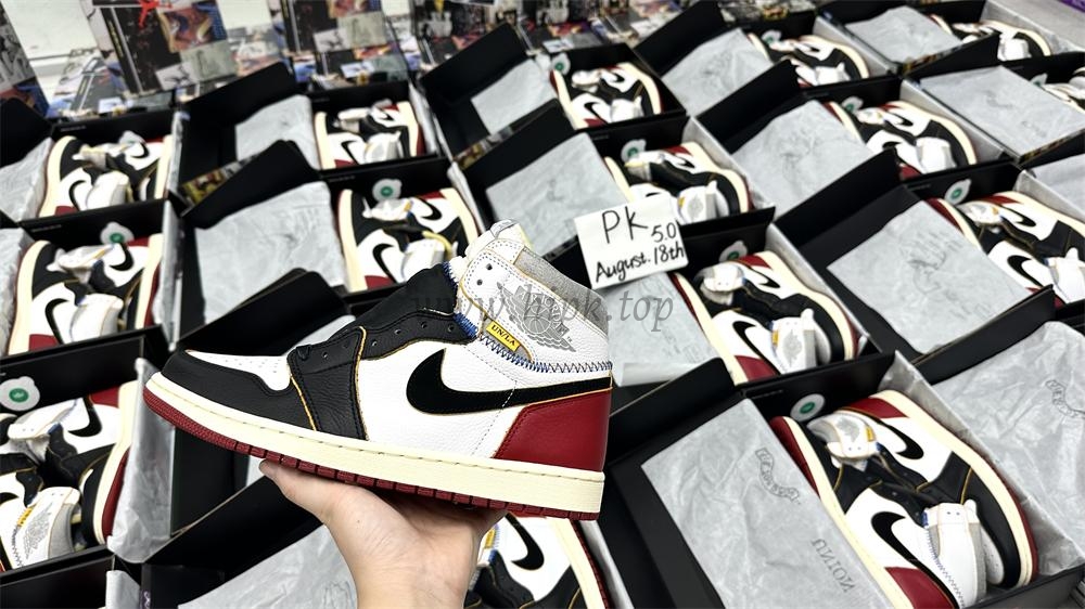 PK 5.0 Jordan 1 Retro High Union Los Angeles Black Toe RETAIL MATERIALS READY TO SHIP