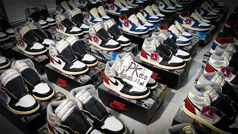 PK 5.0 Jordan 1 Retro High Union Los Angeles Black Toe RETAIL MATERIALS READY TO SHIP