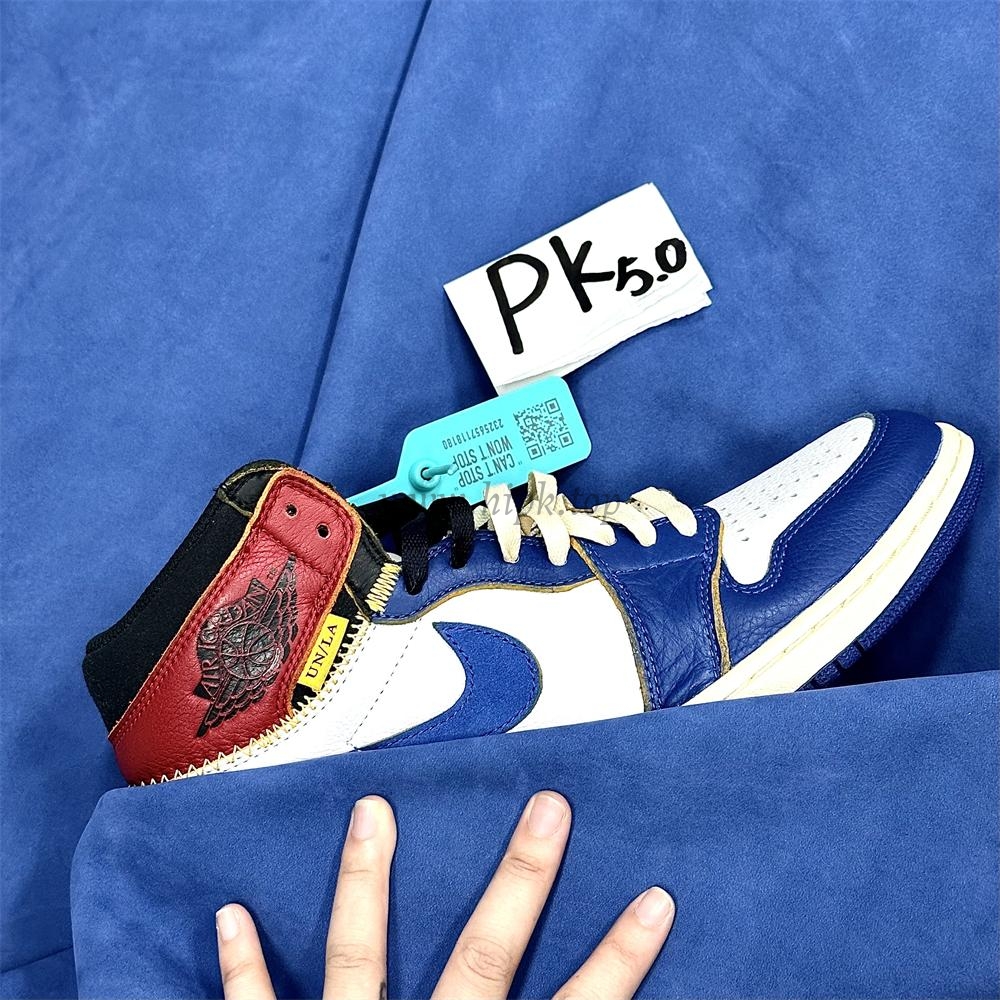 PK 5.0 Jordan 1 Retro High Union Los Angeles Blue Toe RETAIL MATERIALS READY TO SHIP