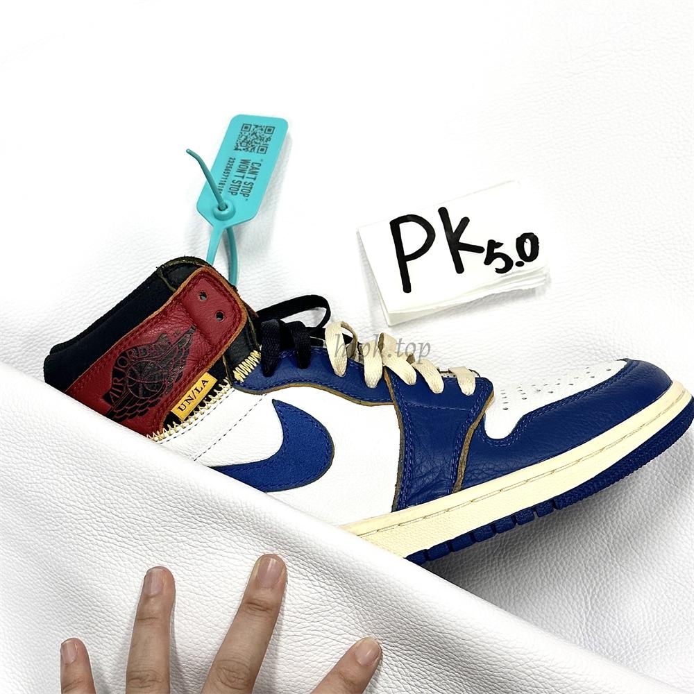 PK 5.0 Jordan 1 Retro High Union Los Angeles Blue Toe RETAIL MATERIALS READY TO SHIP