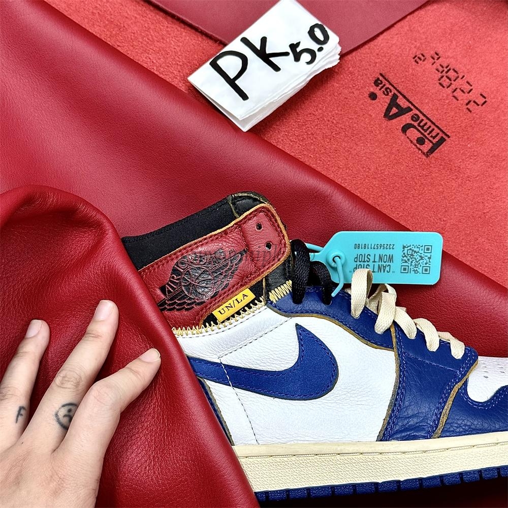 PK 5.0 Jordan 1 Retro High Union Los Angeles Blue Toe RETAIL MATERIALS READY TO SHIP