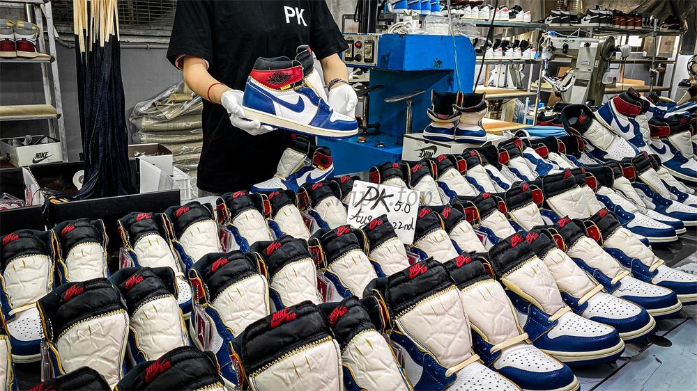 PK 5.0 Jordan 1 Retro High Union Los Angeles Blue Toe RETAIL MATERIALS READY TO SHIP