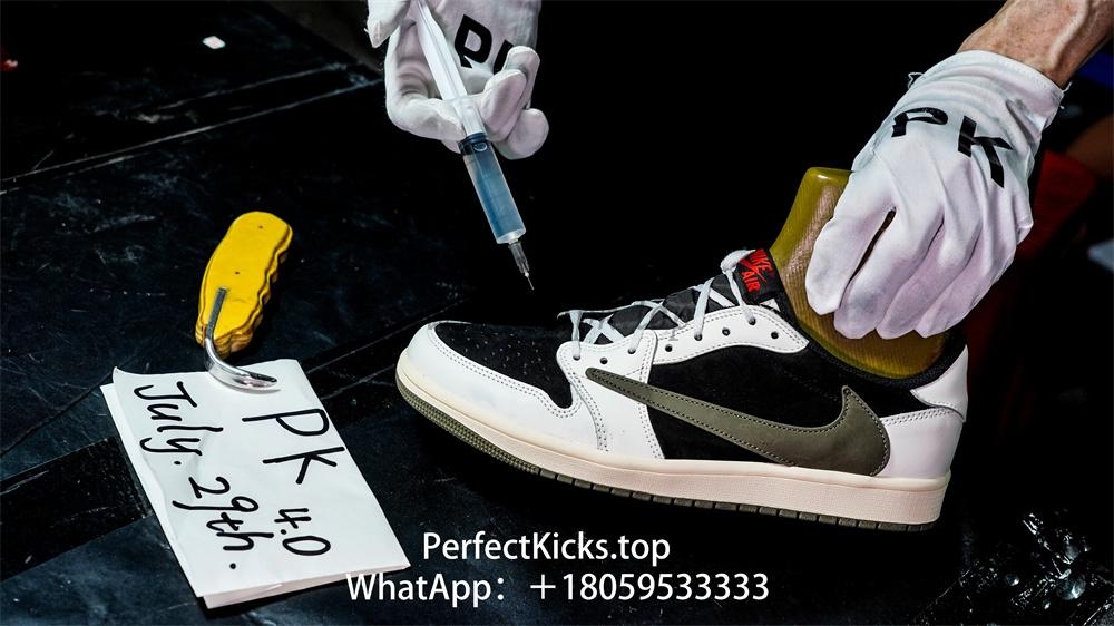 PK 4.0 Jordan 1 Retro Low OG SP Travis Scott 4.0 Olive RETAIL MATERIALS READY TO SHIP