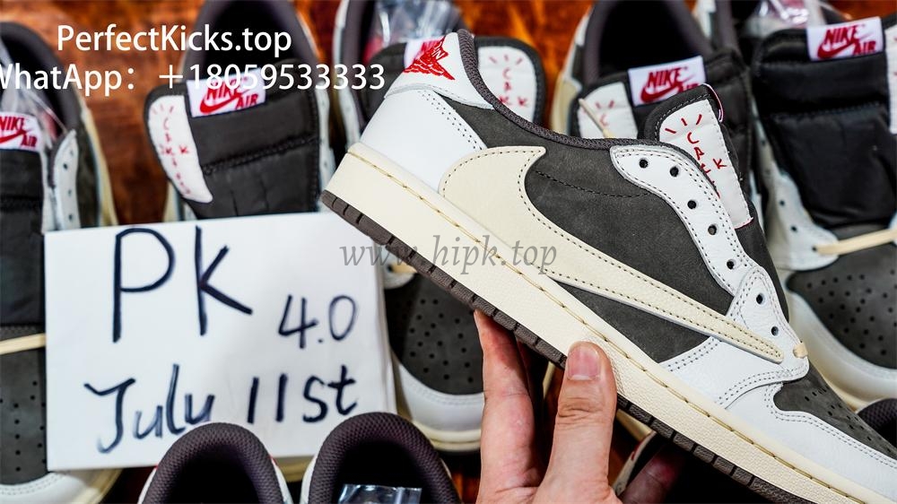 PK 4.0 Jordan 1 Retro Low OG SP Travis Scott Reverse Mocha RETAIL MATERIALS READY TO SHIP