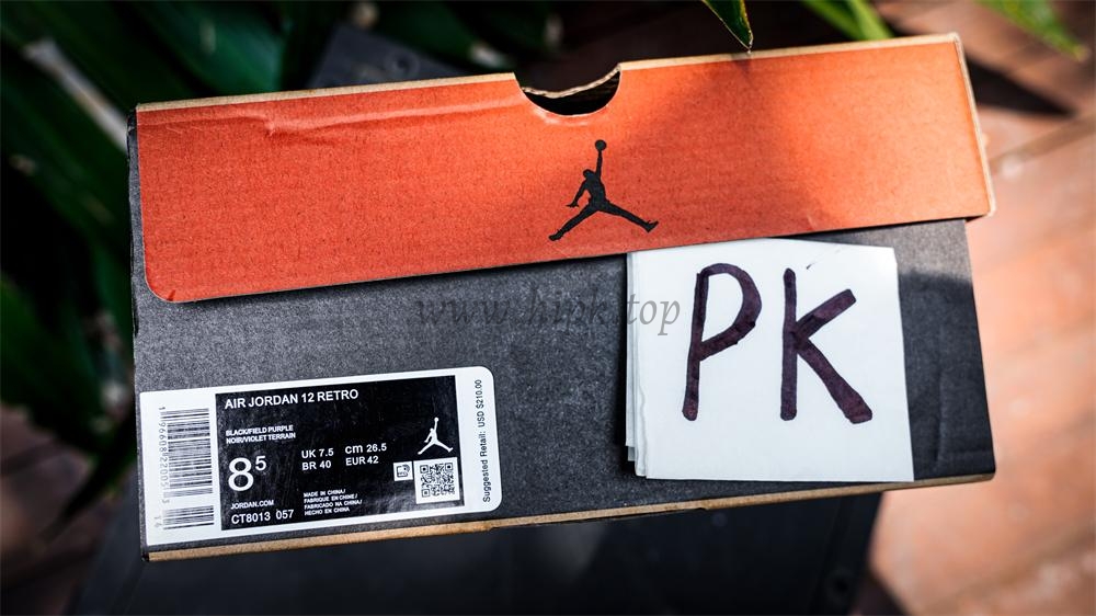 PK GOD Jordan 12 Retro Field Purple RETAIL MATERIALS READY TO SHIP