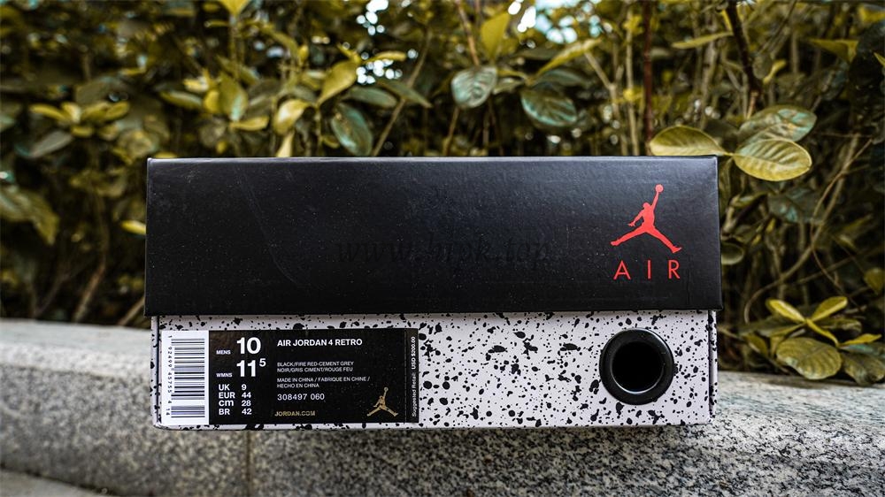 PK GOD Jordan 4 Retro Bred RETAIL MATERIALS READY TO SHIP