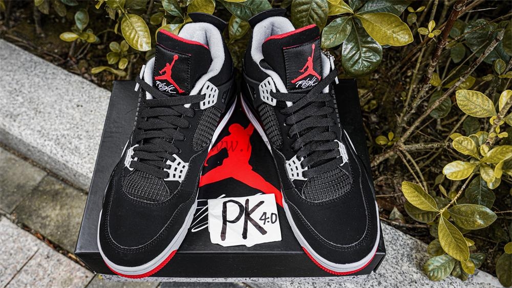 PK GOD Jordan 4 Retro Bred RETAIL MATERIALS READY TO SHIP