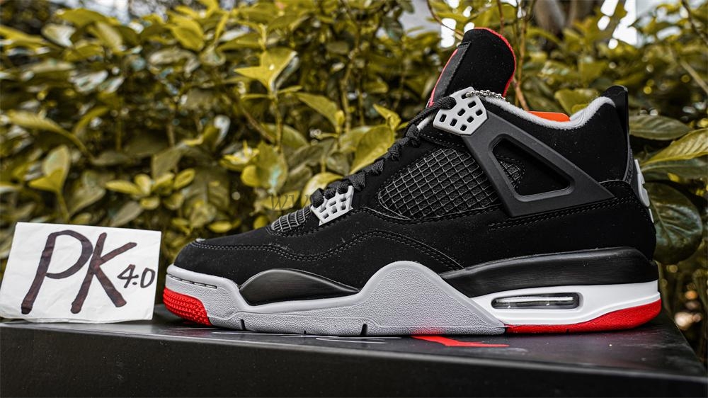 PK GOD Jordan 4 Retro Bred RETAIL MATERIALS READY TO SHIP