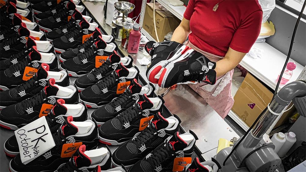 PK GOD Jordan 4 Retro Bred RETAIL MATERIALS READY TO SHIP