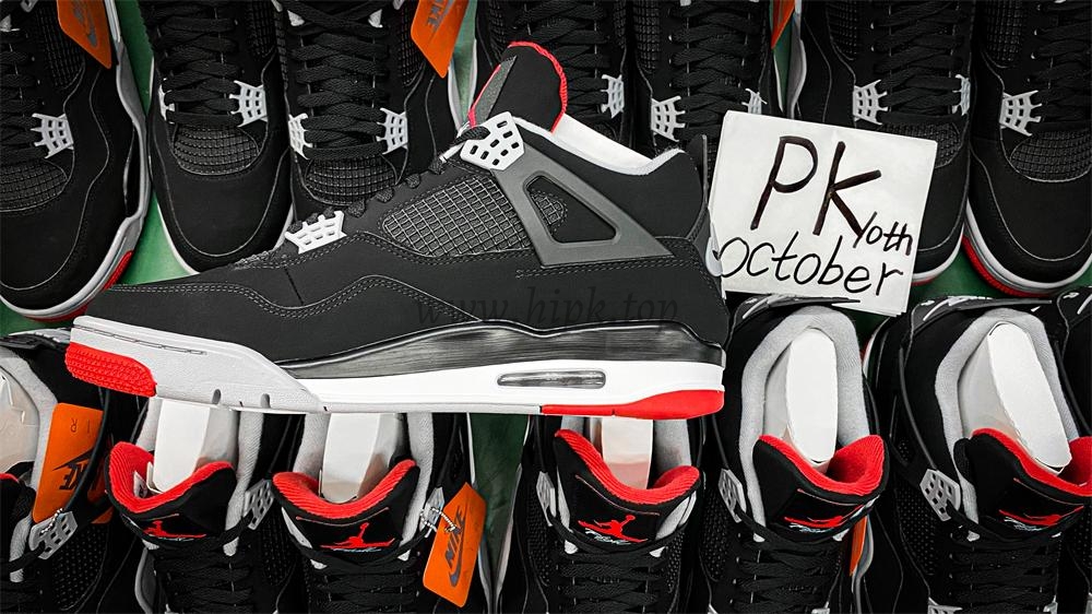 PK GOD Jordan 4 Retro Bred RETAIL MATERIALS READY TO SHIP