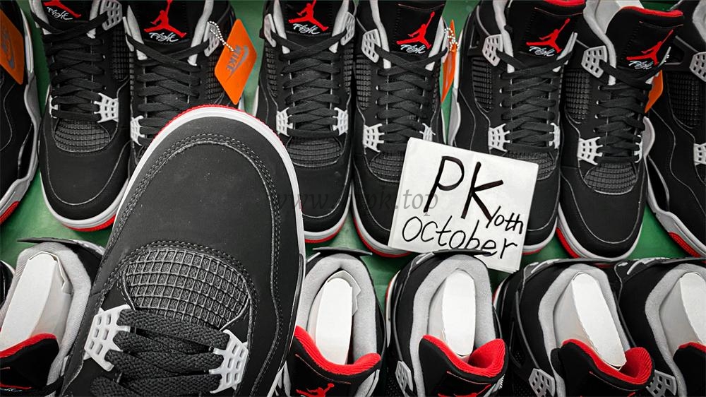 PK GOD Jordan 4 Retro Bred RETAIL MATERIALS READY TO SHIP