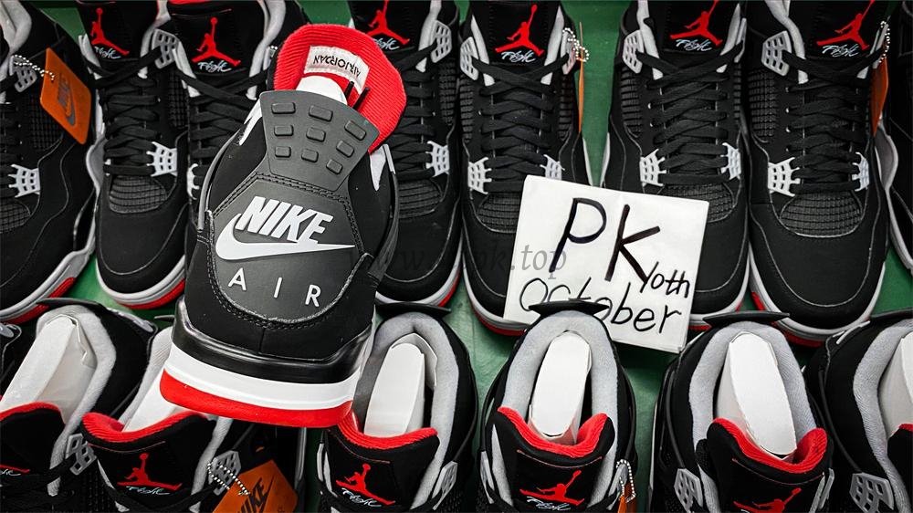 PK GOD Jordan 4 Retro Bred RETAIL MATERIALS READY TO SHIP