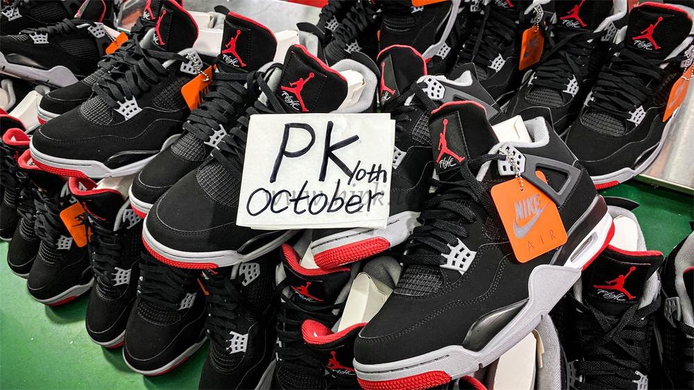 PK GOD Jordan 4 Retro Bred RETAIL MATERIALS READY TO SHIP