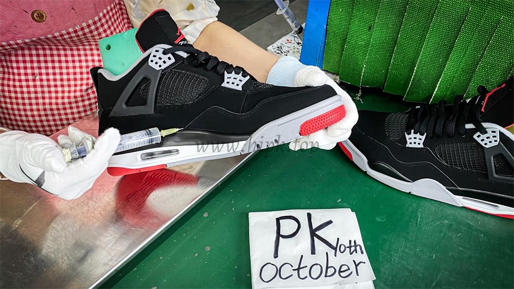 PK GOD Jordan 4 Retro Bred RETAIL MATERIALS READY TO SHIP