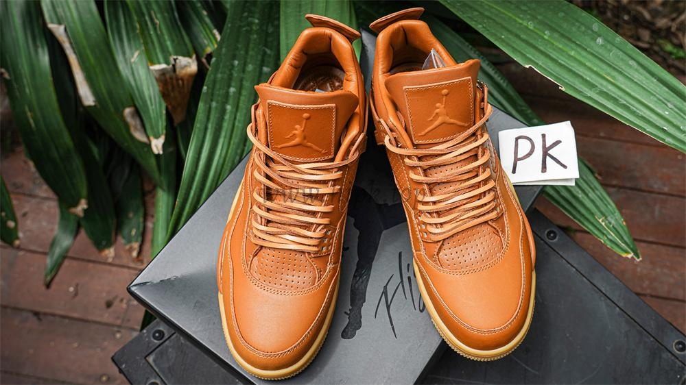 PK GOD Jordan 4 Retro Ginger Wheat RETAIL MATERIALS READY TO SHIP