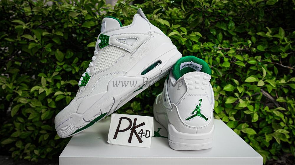 PK GOD Jordan 4 Retro Metallic Green RETAIL MATERIALS READY TO SHIP