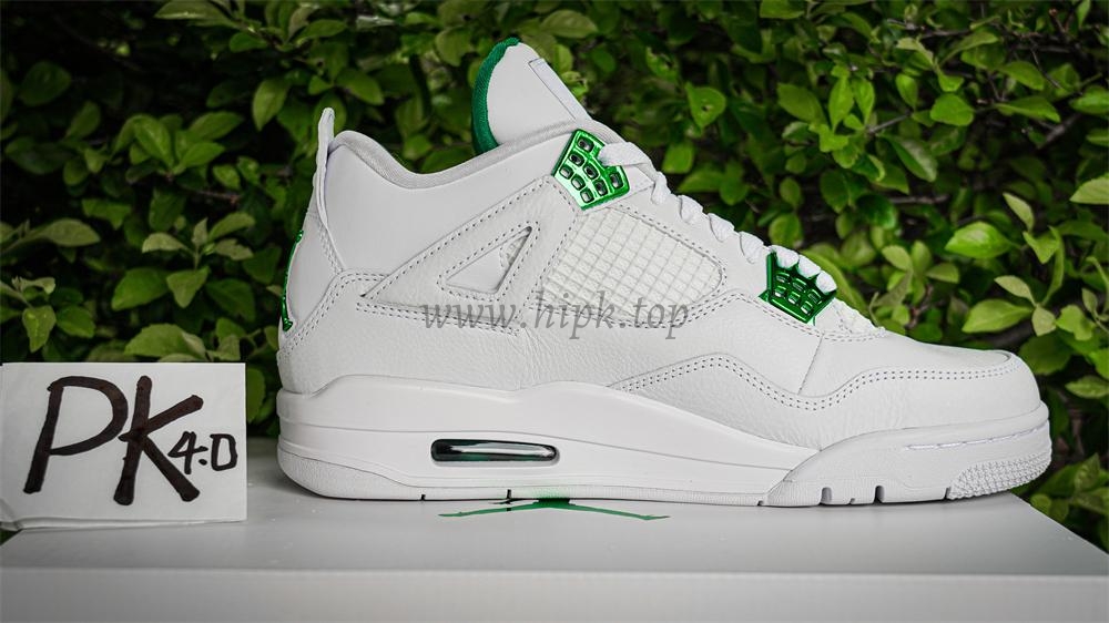 PK GOD Jordan 4 Retro Metallic Green RETAIL MATERIALS READY TO SHIP